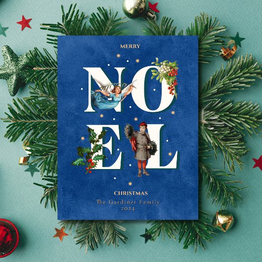 NOELヴィンテビクトリアンージクリスマスフラットホリデーカード シーズンカード