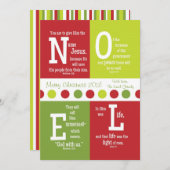 NOEL両面聖なる書物、 経典クリスマスカーカスタマイズド – ! シーズンカード (正面/裏面)