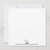 Noël印刷のCyanotypeのスクエア シーズンカード (裏面)