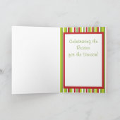 NOEL折り畳み聖なる書物、 経典詩クリスマスカード シーズンカード (内部)