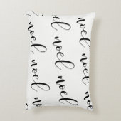 Noel |の白黒クリスマスの原稿 アクセントクッション (裏面(縦))