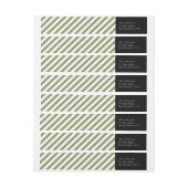 Noel -クリスマスの差出人住所ラベル ラップアラウンドラベル (シート)