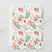 NOEL タイポグラフィーポインセチア フラワー クリスマス フォト (裏面)