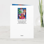 NOEL /ミュージカルクリスマスパーティー,クリスマスツリー付きサンタ シーズンカード (裏面)