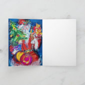 NOEL /ミュージカルクリスマスパーティー,クリスマスツリー付きサンタ シーズンカード (内部)