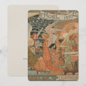 Noel 1893クリスマスカード シーズンカード (正面/裏面)