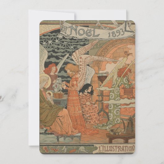 Noel 1893クリスマスカード シーズンカード (正面)