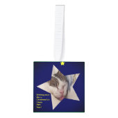 Noel 3つ星フォトキューブオーナメント キューブオーナメント (正面)