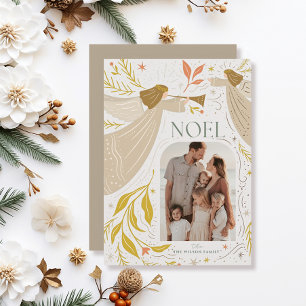NOEL Angels Cream 2写真クリスマス シーズンカード