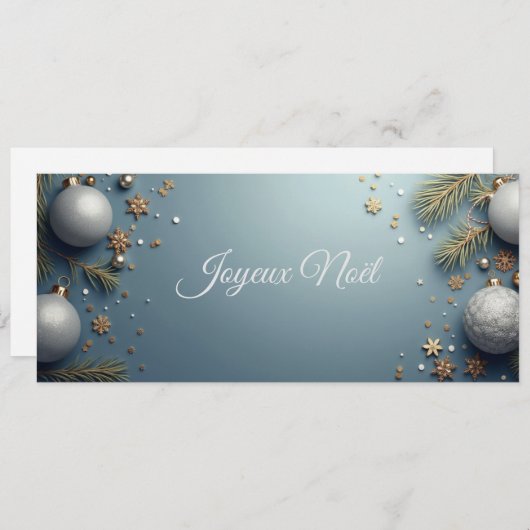 noël argent bleu   (正面/裏面)