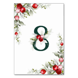 Noel Botanical Table 8結婚の表番号 テーブルナンバー