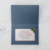 Noël Camion Rouge Dans Les Flocons De Neige シーズンカード (内部)