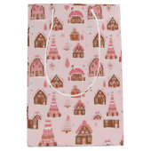 Noël Gourmand Maisons Pain d'épices ミディアムペーパーバッグ (正面)