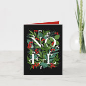 NOEL Greeneryとベリーの折り畳み写真 シーズンカード (正面)