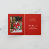 NOEL Greeneryとベリーの折り畳み写真 シーズンカード (内部)