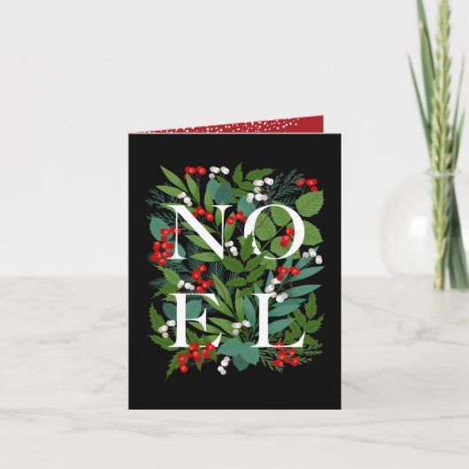 NOEL Greenery Business Thank You Folding シーズンカード (正面)