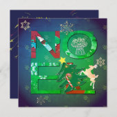 Noel Greeting 2フォトフラットノートカード ノートカード (正面/裏面)