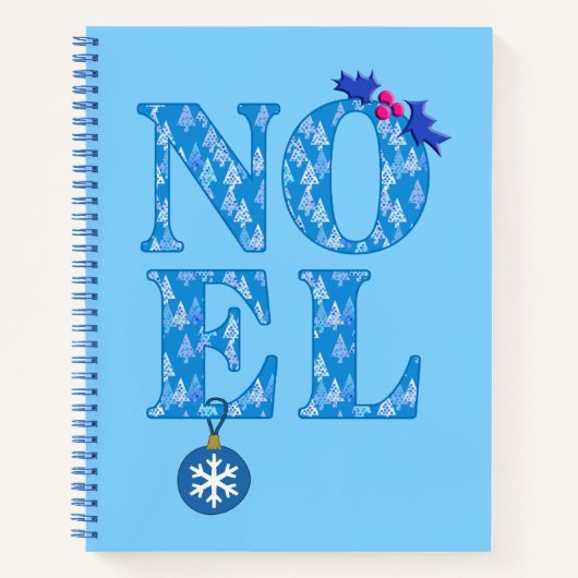 NOEL in Blue Christmas Treesレシピ ノートブック (正面)