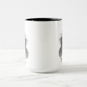 Noel mug with an beautiful antique deer etching. マグカップ (中央)