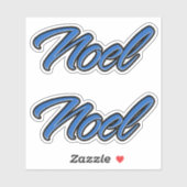 Noel Name blue Aufkleber Sticker Stickerset シール (シート)