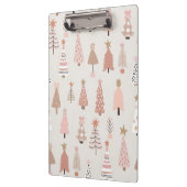Noël Scandinave Sapins Roses クリップボード (左)