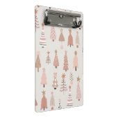  Noël Scandinave Sapins Roses ミニクリップボード (アングル)