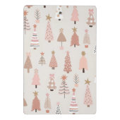  Noël Scandinave Sapins Roses ミニクリップボード (裏面)