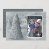 Noel Treeフォトカードブルー シーズンカード (正面/裏面)