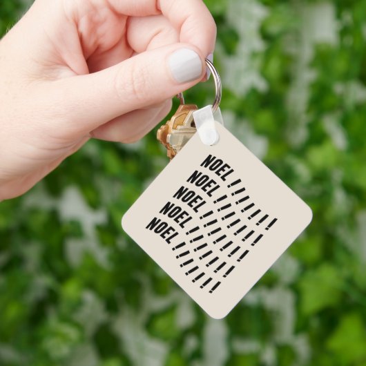 Noel Typography キーホルダー (手)