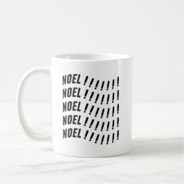Noel Typography コーヒーマグカップ