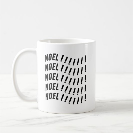Noel Typography コーヒーマグカップ (左)