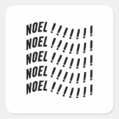 Noel Typography スクエアシール (正面)