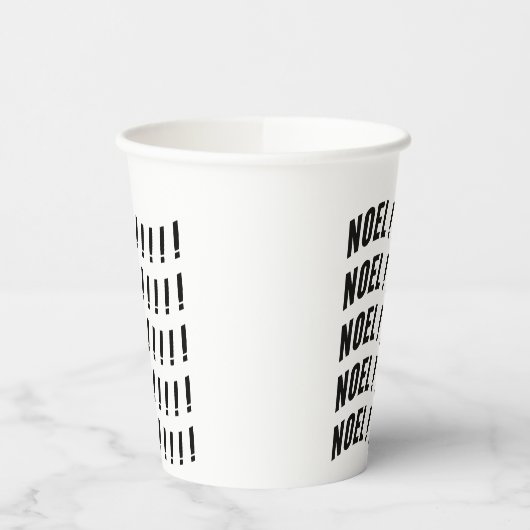 Noel Typography 紙コップ (左)