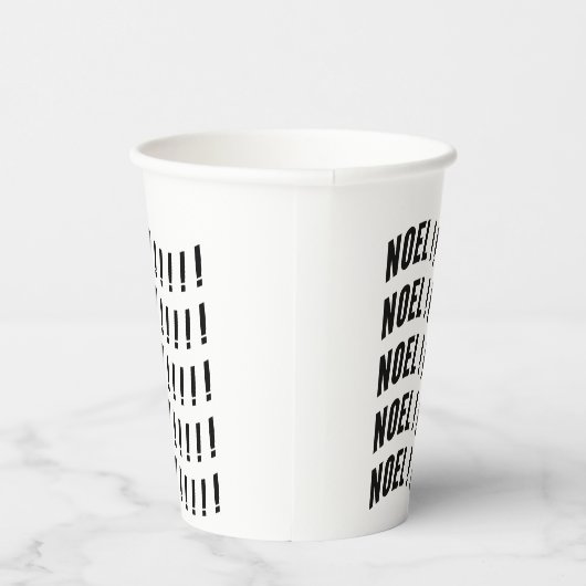 Noel Typography 紙コップ (右)