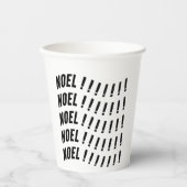 Noel Typography 紙コップ (正面)