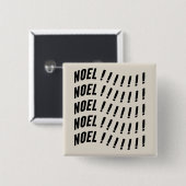 Noel Typography 缶バッジ (正面&裏面)