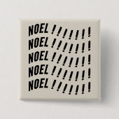 Noel Typography 缶バッジ (正面)