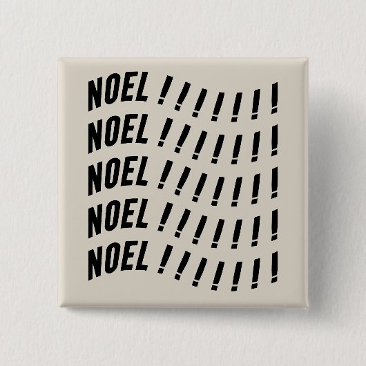 Noel Typography 缶バッジ (正面)