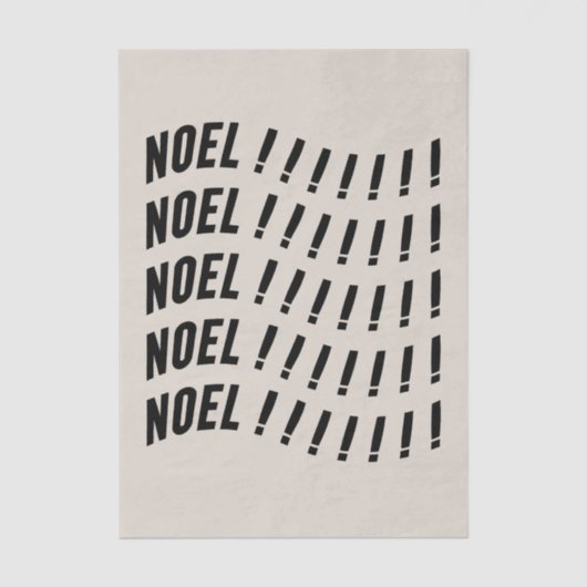 Noel Typography 薄葉紙 (正面)