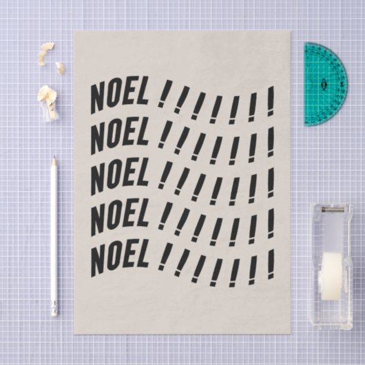 Noel Typography 薄葉紙 (クラフト)