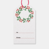 NOEL withクリスマスリースオンブラック ギフトタグ (裏面)