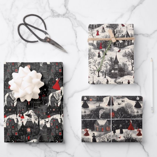 Noelivio – Künstlerische Weihnachtswelten ラッピングペーパーシート (正面)