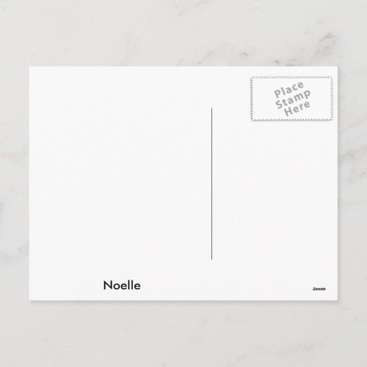 Noelleのパーソナライズなしおりの郵便はがき シーズンポストカード (裏面)