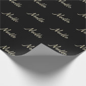Noelle white gold Handwriting Geschenkpapier ラッピングペーパー (角)