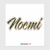 Noemi black gold Lettering Aufkleber Sticker シール (シート)
