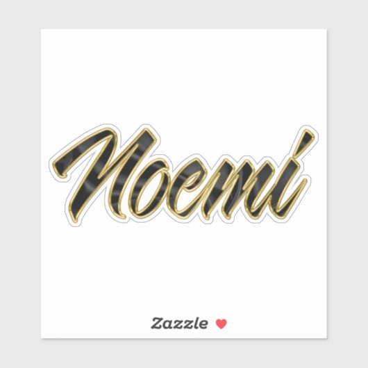 Noemi black gold Lettering Aufkleber Sticker シール (シート)