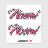 Noemi faded pink Aufkleber Sticker Stickerset シール (シート)