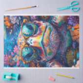 Noen明るい色のウミガメのデコパージュ 薄葉紙 (クラフト)