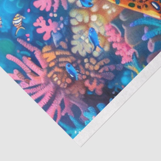 Noen明るい色のウミガメのデコパージュ 薄葉紙 (詳細)