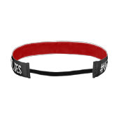 #NOEXCUSESやる気を起こさせるフィットネスなし アスレチックヘッドバンド (裏面)